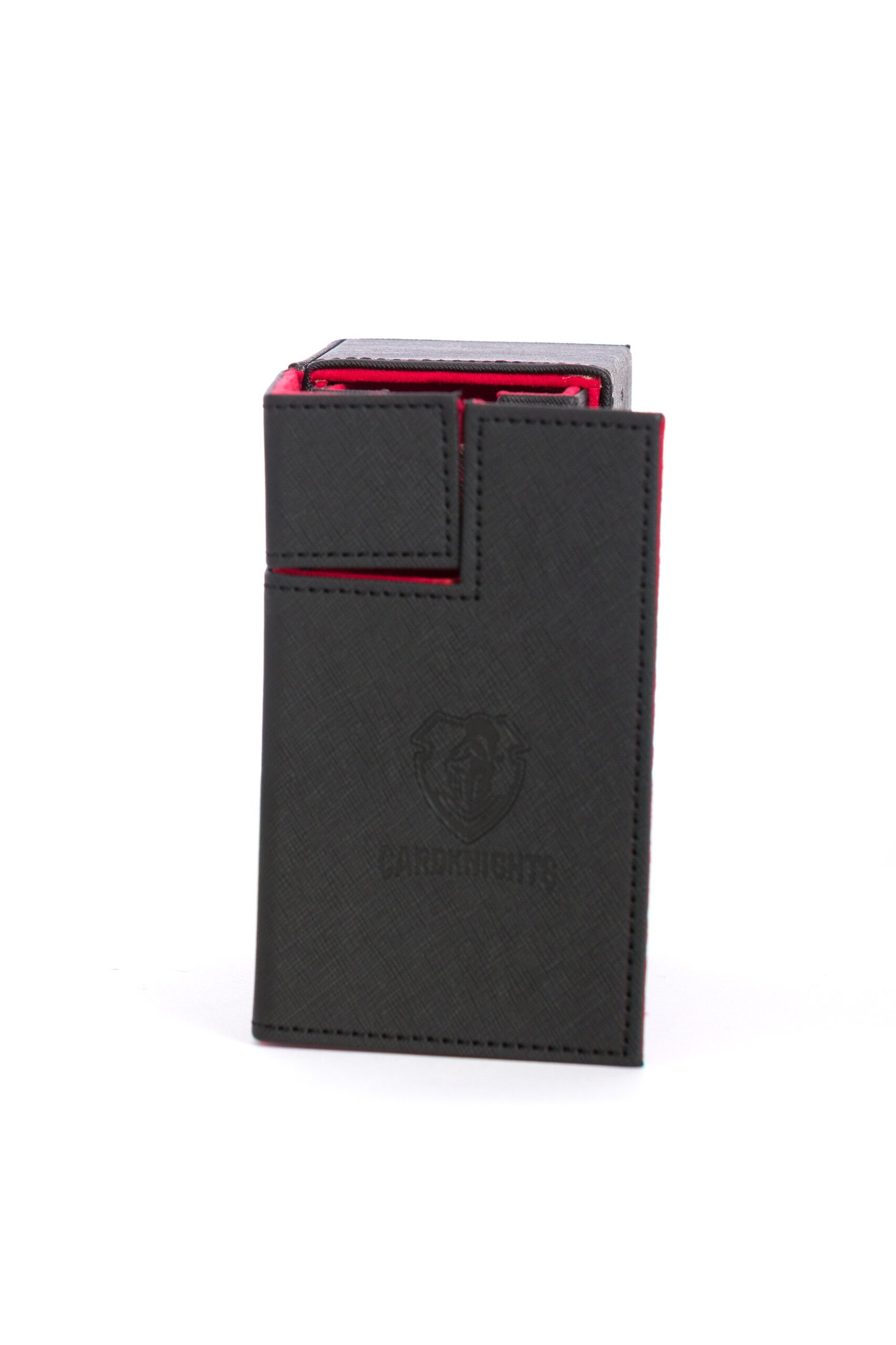 Cardknights® Premium Dual Deck Box with Dice & Accessory Storage – Black & Red - Image 7