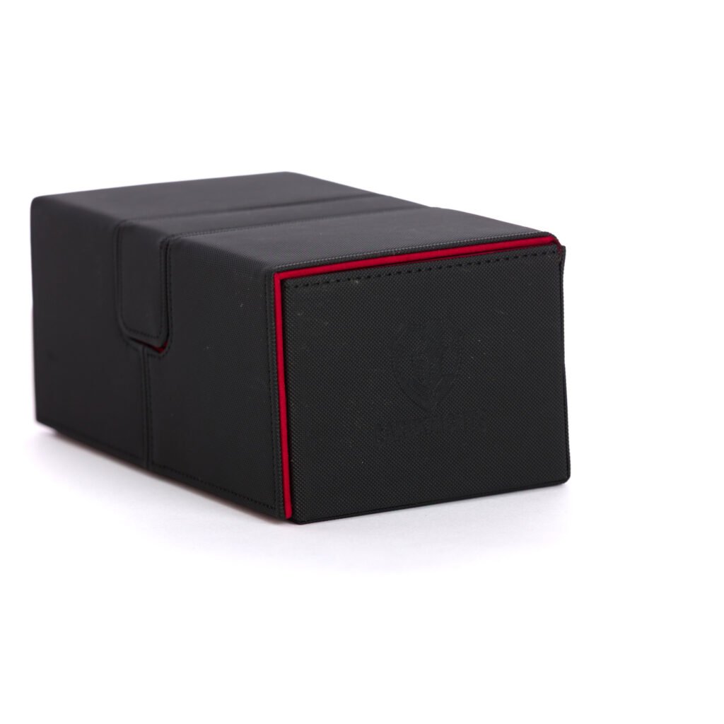 Cardknights® Premium Double Deck Box – Black & Red